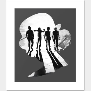 Clockwork Orange Illustration Silhouette Posters and Art